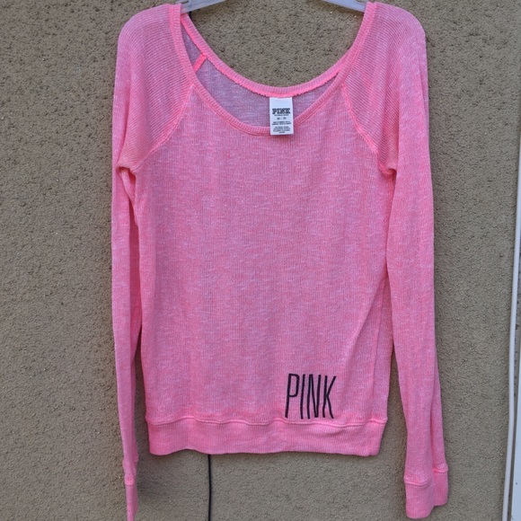 Pink VictoriaSecret Top Sweater Loose Oversized XS